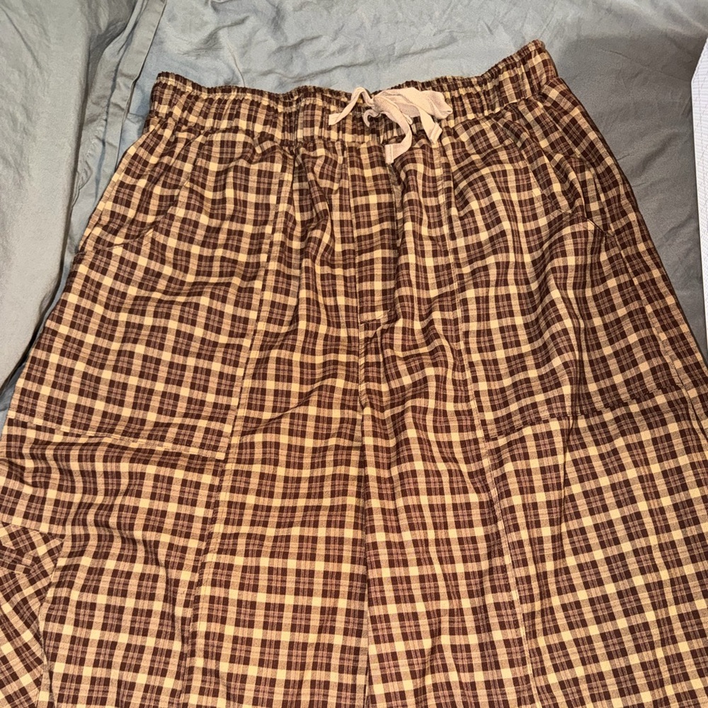ME Makeover Essentials Plaid Pants with Ties